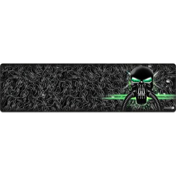 CONNECT IT CMP-1110-LG - Podkładka pod klawiaturę i mysz 88,6x24,5 cm czarna/zielona