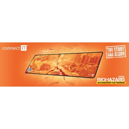 CONNECT IT CMP-1140-LG - Podkładka pod klawiaturę i mysz 88,6x24,5 cm pomarańczowa