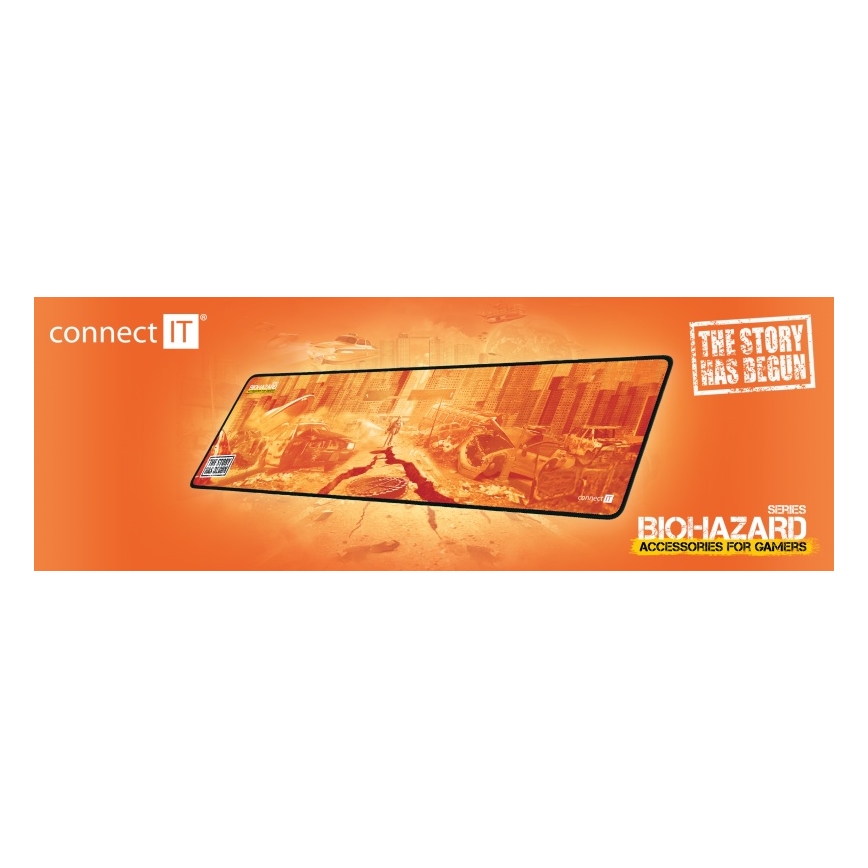 CONNECT IT CMP-1140-LG - Podkładka pod klawiaturę i mysz 88,6x24,5 cm pomarańczowa