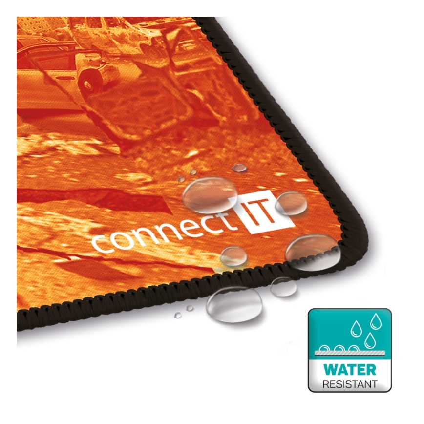 CONNECT IT CMP-1140-LG - Podkładka pod klawiaturę i mysz 88,6x24,5 cm pomarańczowa