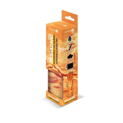 CONNECT IT CMP-1140-LG - Podkładka pod klawiaturę i mysz 88,6x24,5 cm pomarańczowa