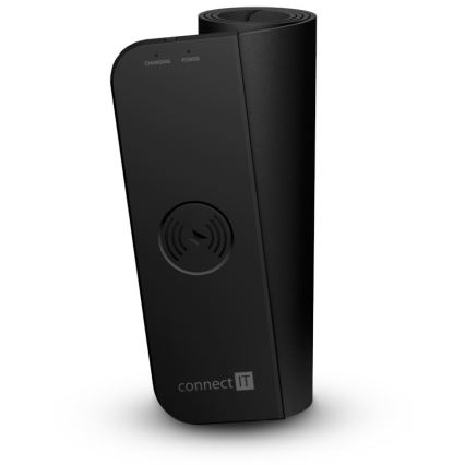CONNECT IT CMP-2500-LG - Podkładka pod klawiaturę i mysz z Qi bezprzewodowym ładowaniem 80x30 cm czarna