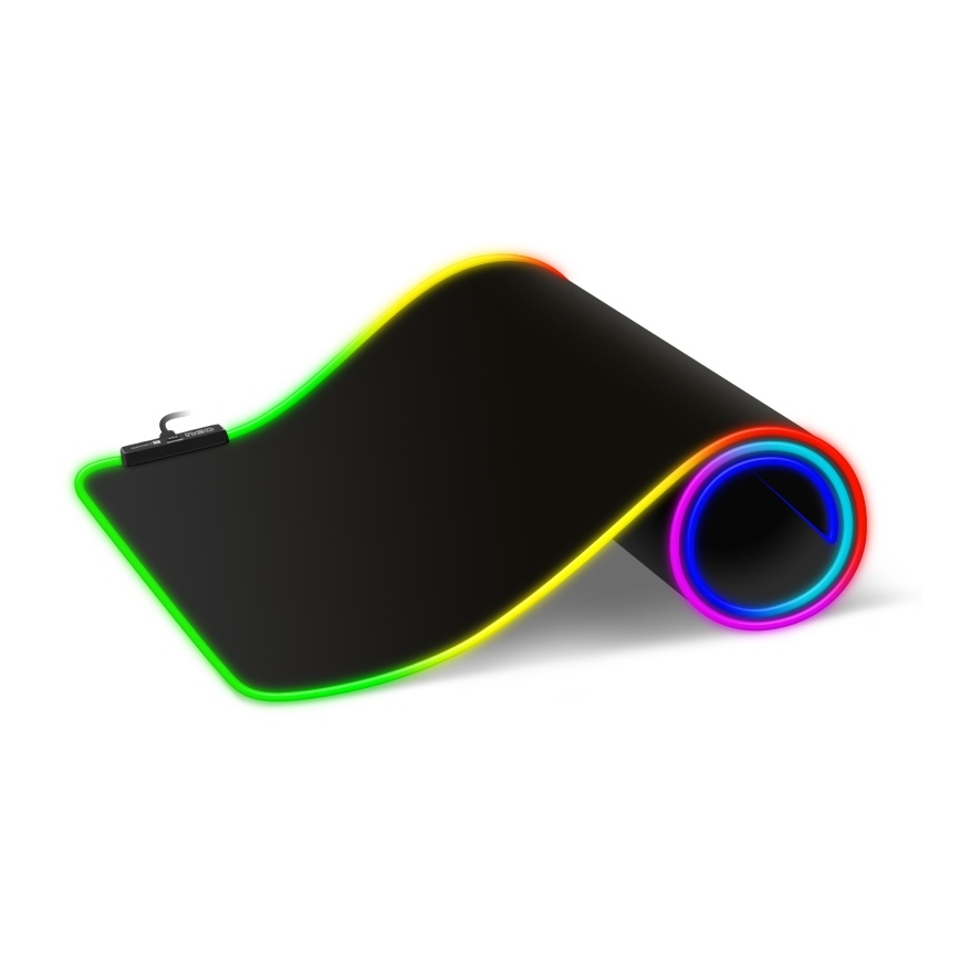 CONNECT IT CMP-3100-LG - LED RGB Klawiatura do gier i podkładka pod mysz 80x30 cm czarna
