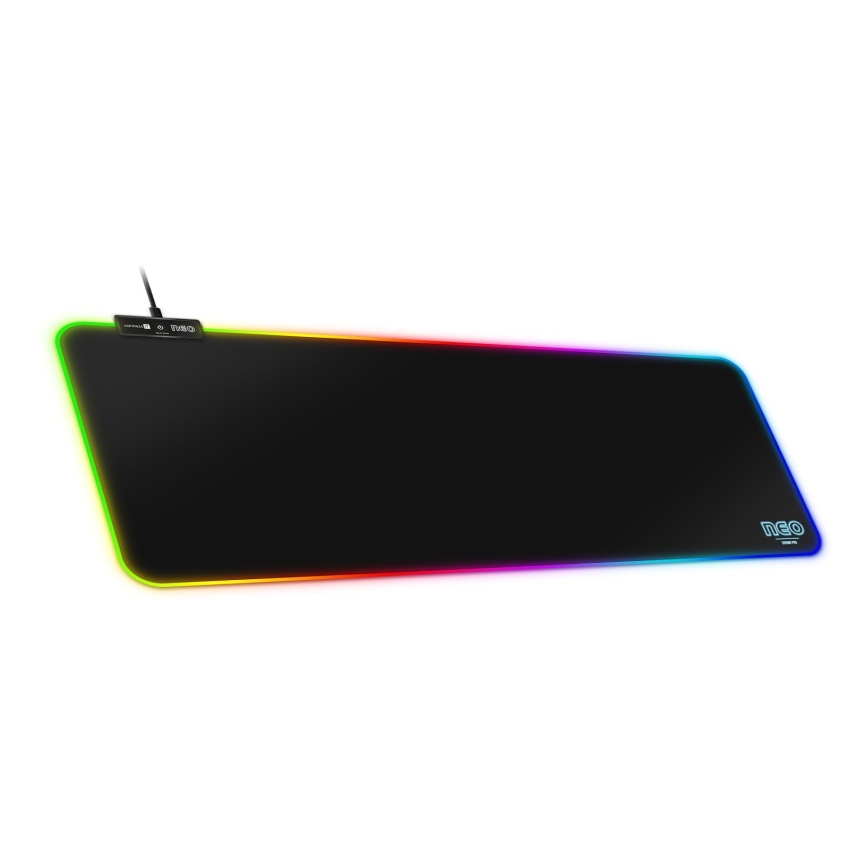 CONNECT IT CMP-3100-LG - LED RGB Klawiatura do gier i podkładka pod mysz 80x30 cm czarna