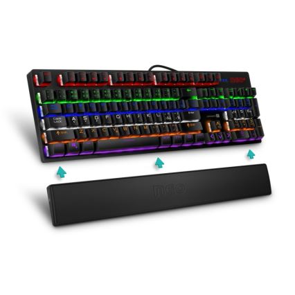 CONNECT IT CMP-3590-LG - Ergonomiczna mata pod klawiaturę czarna