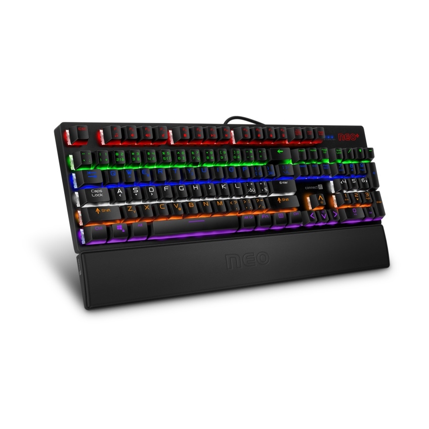 CONNECT IT CMP-3590-LG - Ergonomiczna mata pod klawiaturę czarna