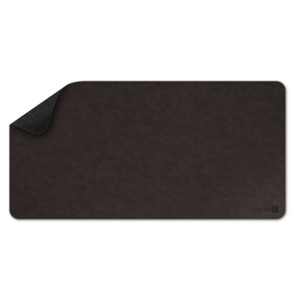 CONNECT IT CMP-4030-LG - Obustronna podkładka pod klawiaturę i myszkę 90x40 cm czarna/brązowa