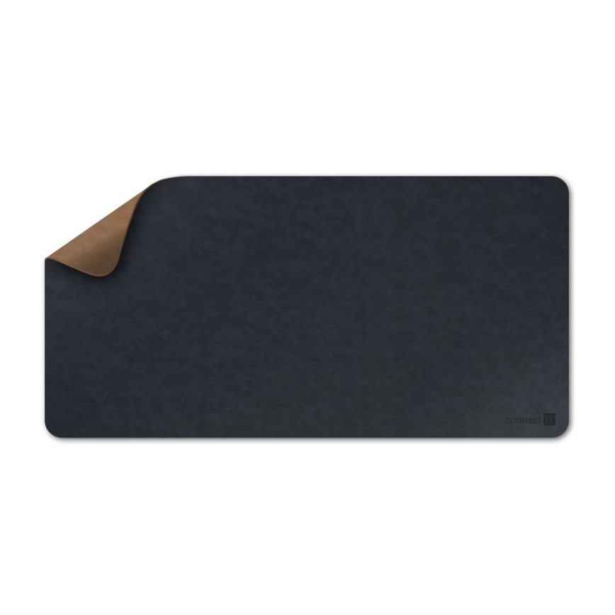 CONNECT IT CMP-4040-LG - Dwustronna mata pod klawiaturę i mysz 90x40 cm, niebiesko-brązowa