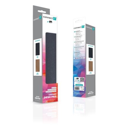CONNECT IT CMP-4040-LG - Dwustronna mata pod klawiaturę i mysz 90x40 cm, niebiesko-brązowa