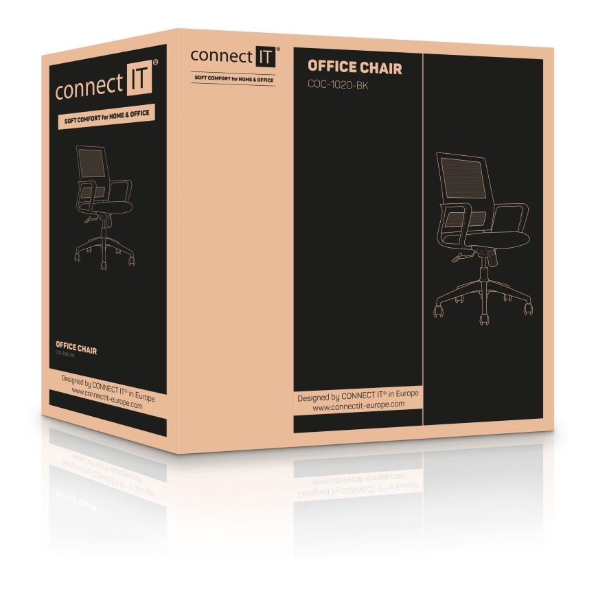 CONNECT IT COC-1020-BK - Krzesło biurowe ForHealth AlfaPro czarny