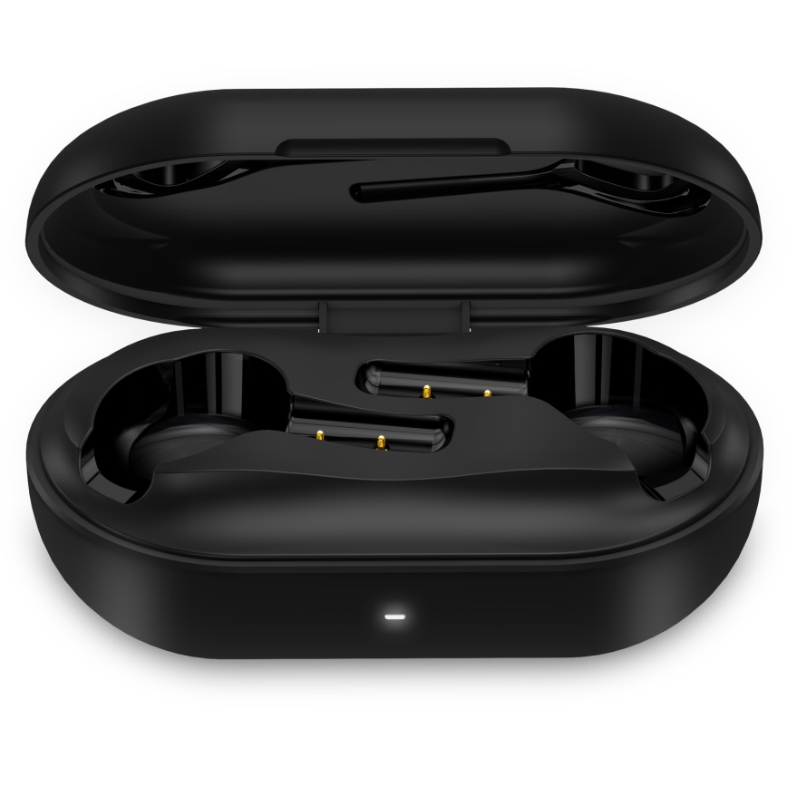 CONNECT IT HEP-5300-BK - Słuchawki bezprzewodowe z mikrof. 300 mAh + 2x 35 mAh czarne