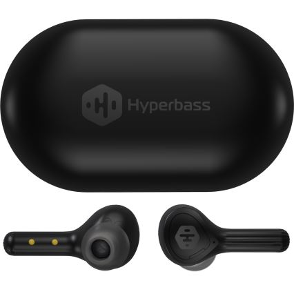 CONNECT IT HEP-5300-BK - Słuchawki bezprzewodowe z mikrof. 300 mAh + 2x 35 mAh czarne