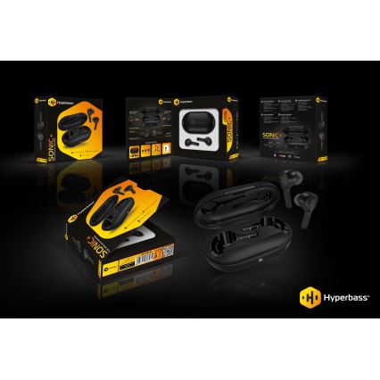 CONNECT IT HEP-5300-BK - Słuchawki bezprzewodowe z mikrofonem 300 mAh czarny