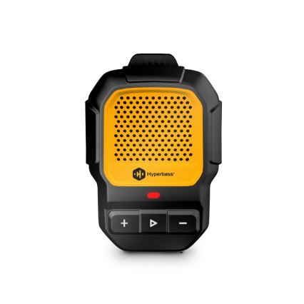 CONNECT IT HSP-1010-BK - Bezprzewodowy głośnik z mikrofonem ClipBEAT 2W/5V 560 mAh IPX7 czarny/żółty