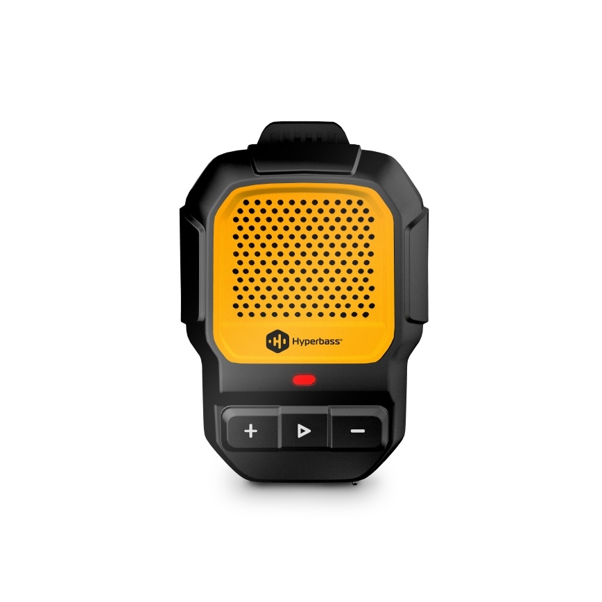 CONNECT IT HSP-1010-BK - Bezprzewodowy głośnik z mikrofonem ClipBEAT 2W/5V 560 mAh IPX7 czarny/żółty