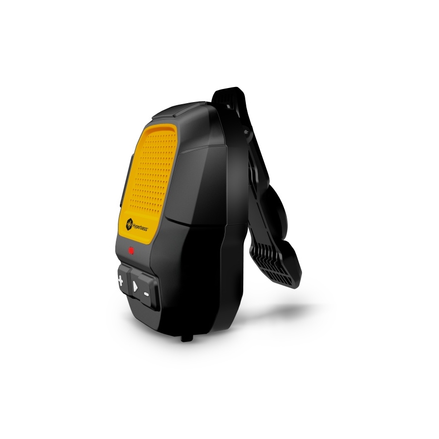 CONNECT IT HSP-1010-BK - Bezprzewodowy głośnik z mikrofonem ClipBEAT 2W/5V 560 mAh IPX7 czarny/żółty
