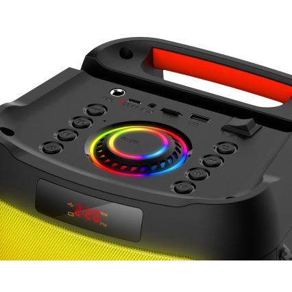 CONNECT IT HSP-3050-BK - LED Głośnik bezprzewodowy z mikrofonem 60W/5V 4500 mAh černá+ zdalne sterowanie