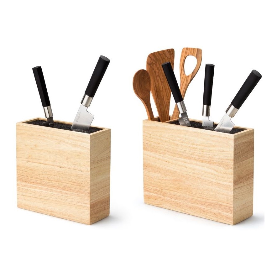 Continenta C3314 - Stojak na nóż z elastyczną wkładką 22x9x21,5 cm figowiec