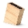 Continenta C3316 - Stojak na noże z flexi insert 22x22 cm figowiec