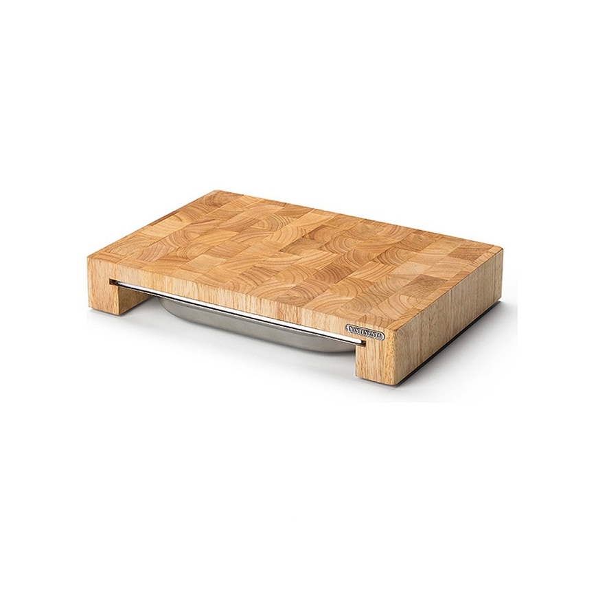Continenta C4027 - Kuchenna deska do krojenia z miską 48x32,5 cm kauczukowiec