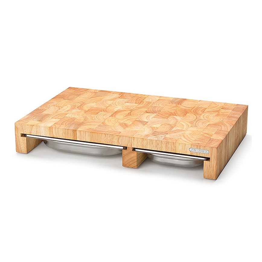 Continenta C4028 - SET 1x Kuchenna deska do krojenia 50x32,5 cm + 3x miska kauczukowiec