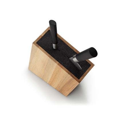 Continenta C4150 - Stojak na noże z elastyczną wkładką 18x28,5 cm dąb