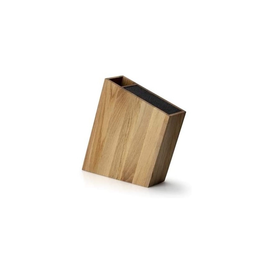 Continenta C4151 - Stojak na noże z elastyczną wkładką i przegródką 31x8x24,5 cm dąb