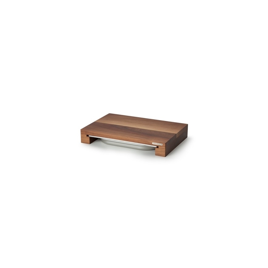 Continenta C4210 - Kuchenna deska do krojenia z miską 39x27 cm drzewo orzechowe