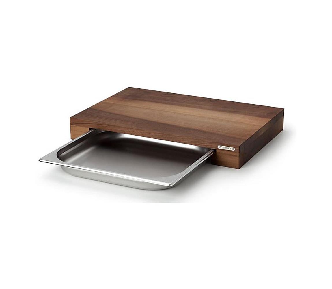 Continenta C4211 - Kuchenna deska do krojenia z miską 48x32,5 cm drzewo orzechowe