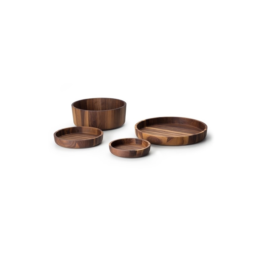 Continenta C4233 - Miska drewniana 20x4,3 cm drewno orzechowe