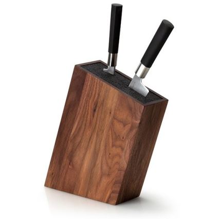 Continenta C4250 - Stojak na noże z elastyczną wkładką 19x28,5 cm orzech
