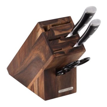 Continenta C4870 - Stojak na noże 20x22 cm akacja