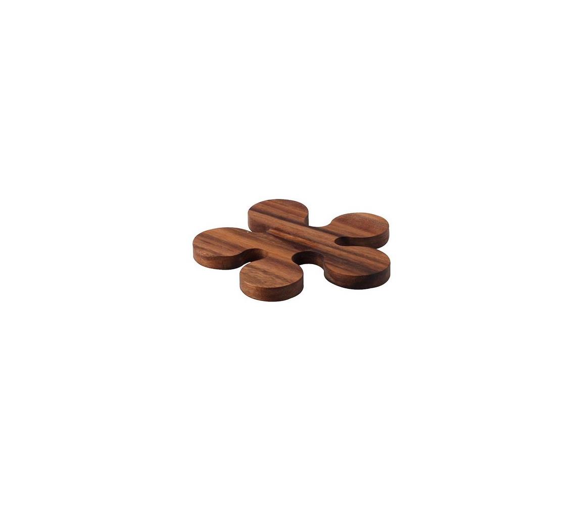 Continenta C4881 - Drewniana podkładka pod doniczkę 16x1,2 cm akacja