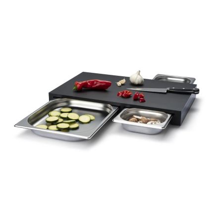 Continenta C5328 - ZESTAW Deska kuchenna 49,5x32,5 cm + 3x miska duracore