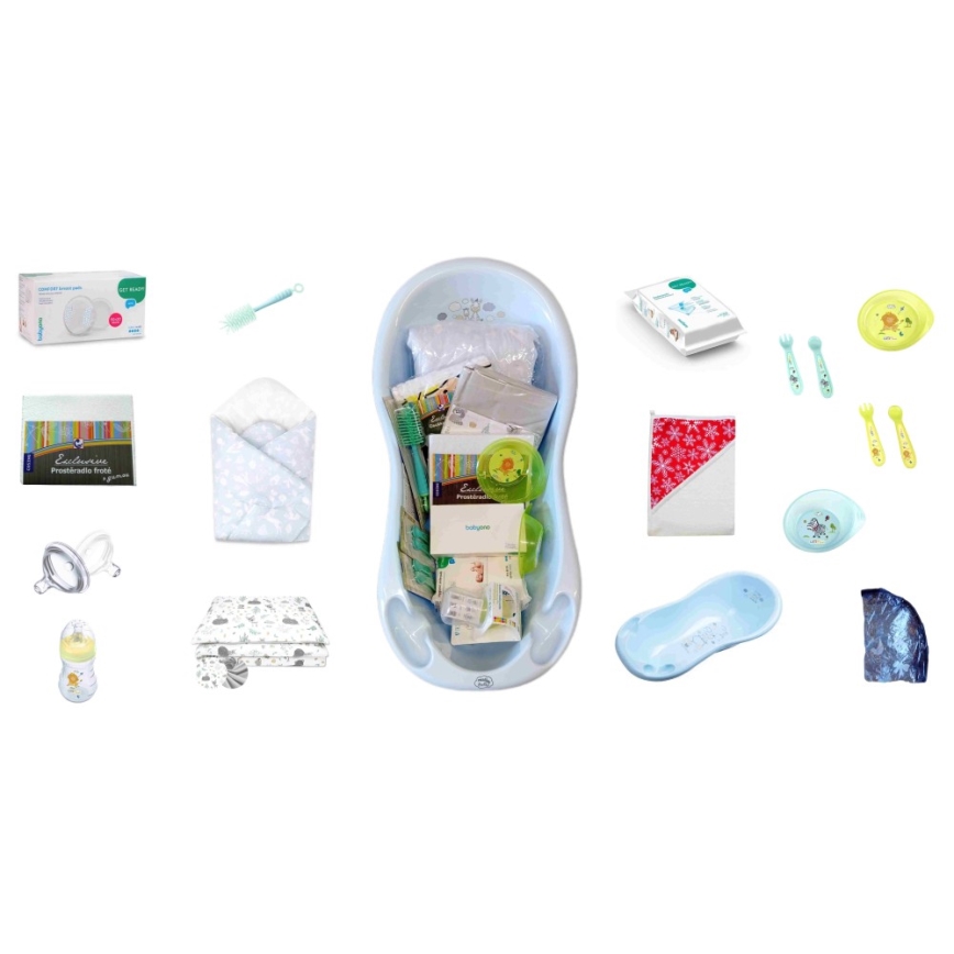 COSING - 16-częściowy zestaw startowy dla noworodka, niebieski