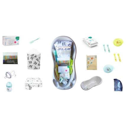 COSING - 16-częściowy zestaw startowy dla noworodka, szary