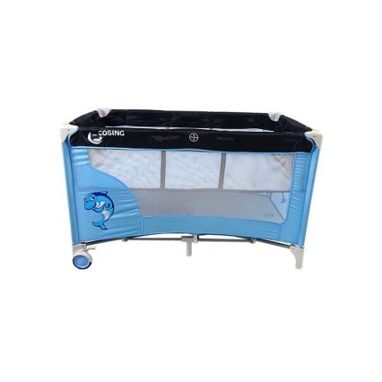 COSING - Łóżeczko turystyczne z regulacją ADAM Dolphin Blue