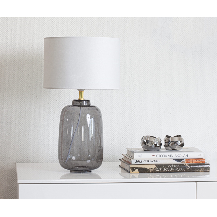 Cottex - Lampa stołowa BLAKE 1xE27/8W/230V szara