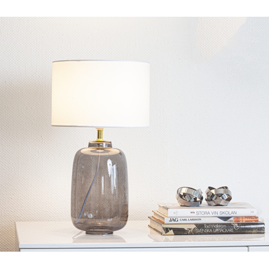 Cottex - Lampa stołowa BLAKE 1xE27/8W/230V szara