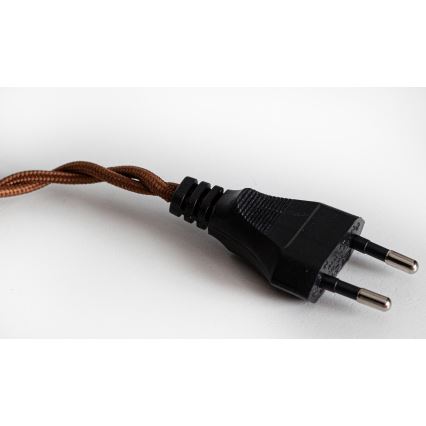 Cottex - Lampa wisząca na przewodzie z wtyczką NORA 1xE14/5W/230V przezroczysta