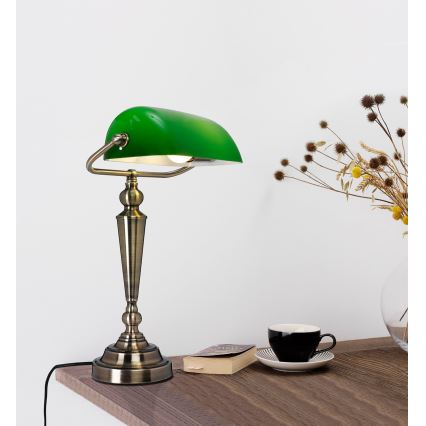 Cottex - Lampa stołowa THE BANKER 1xE27/60W/230V