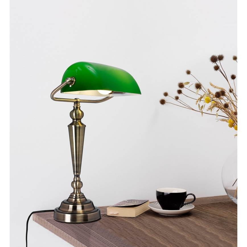 Cottex - Lampa stołowa THE BANKER 1xE27/60W/230V