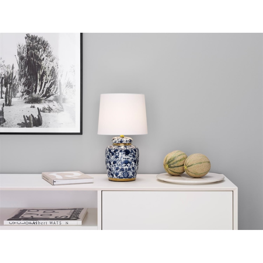 Cottex - Lampa stołowa KLASSISK 1xE14/40W/230V niebieska