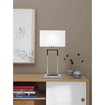 Cottex - Lampa stołowa KENSINGTON 1xE14/40W/230V srebrna