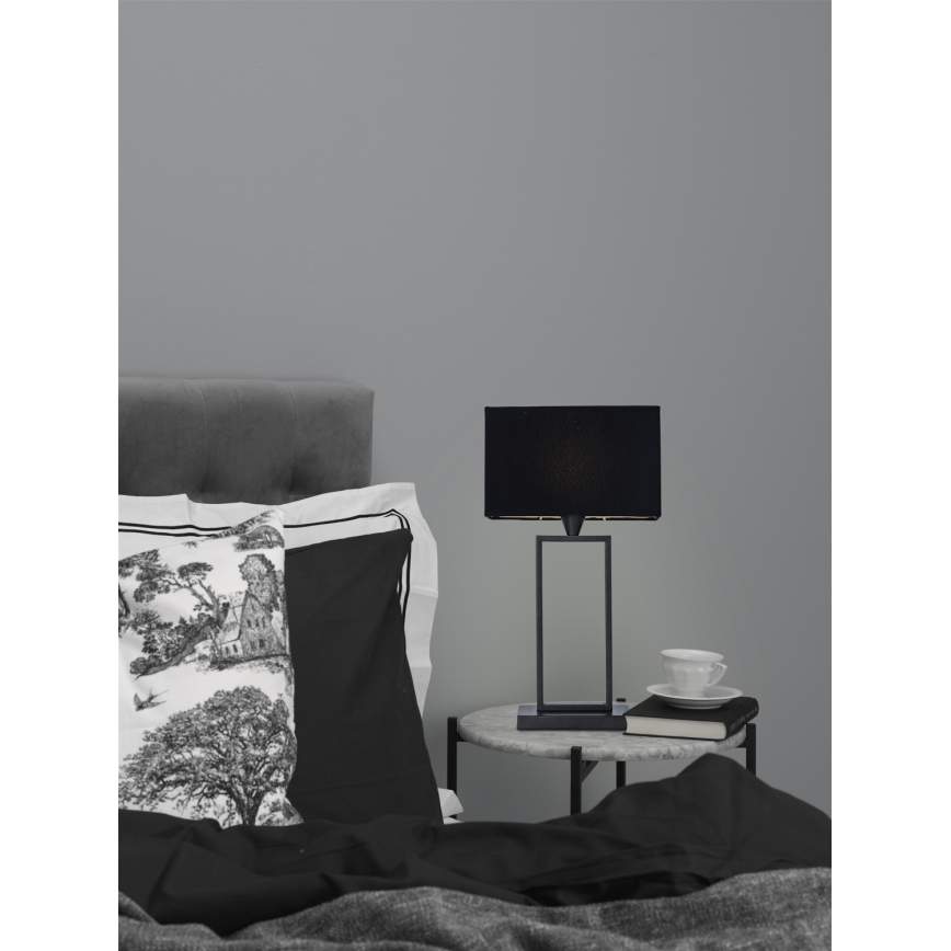Cottex - Lampa stołowa KENSINGTON 1xE14/40W/230V czarna