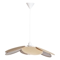 Cottex - Lampa wisząca na lince WINF 1xE27/8W/230V beżowo-biała