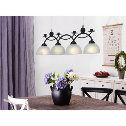 Cottex - Żyrandol na lince FLORENS 4xE14/40W/230V