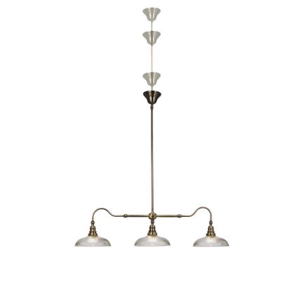 Cottex - Żyrandol na pręcie SNOOKER 3xE27/60W/230V