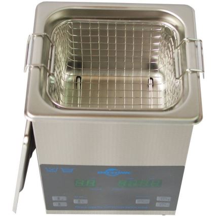 Cyfrowa myjka ultradźwiękowa z ogrzewaniem160W/230V 2 l