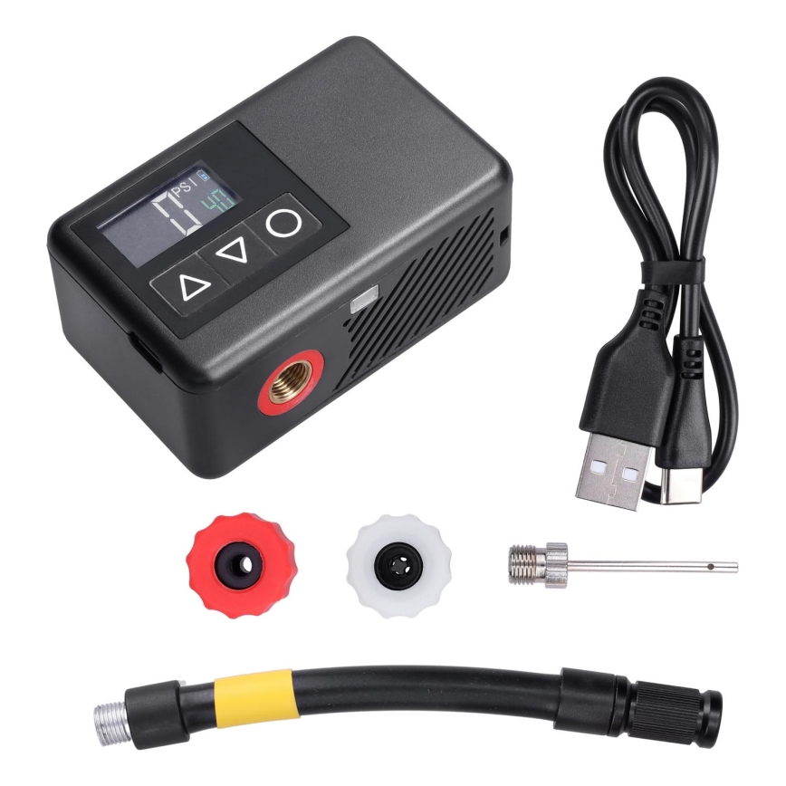 Cyfrowy kieszonkowy kompresor 500 mAh 5V czarny